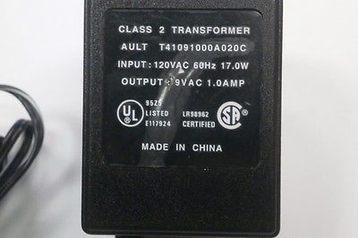 New Ault T41091000A020C 9VAC 1000mA AC DC Power Supply Adapter Charger